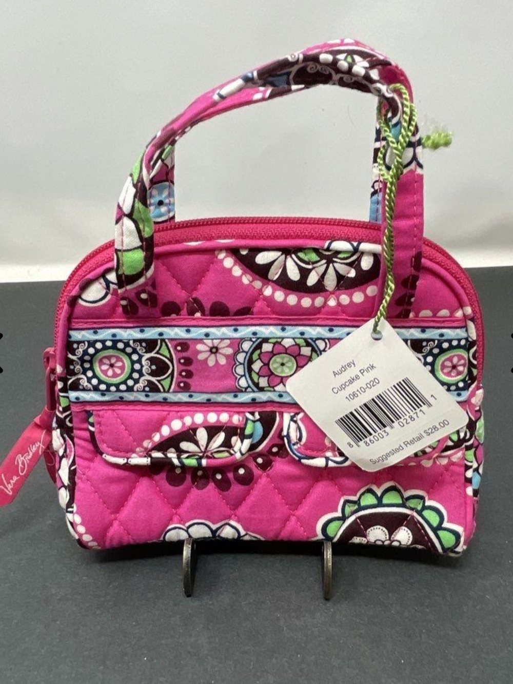NWT Vera Bradley “Audrey” cupcake pink